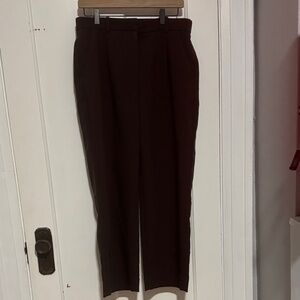 Abercrombie & Fitch Women's Wide Leg Pants in Rich Brown